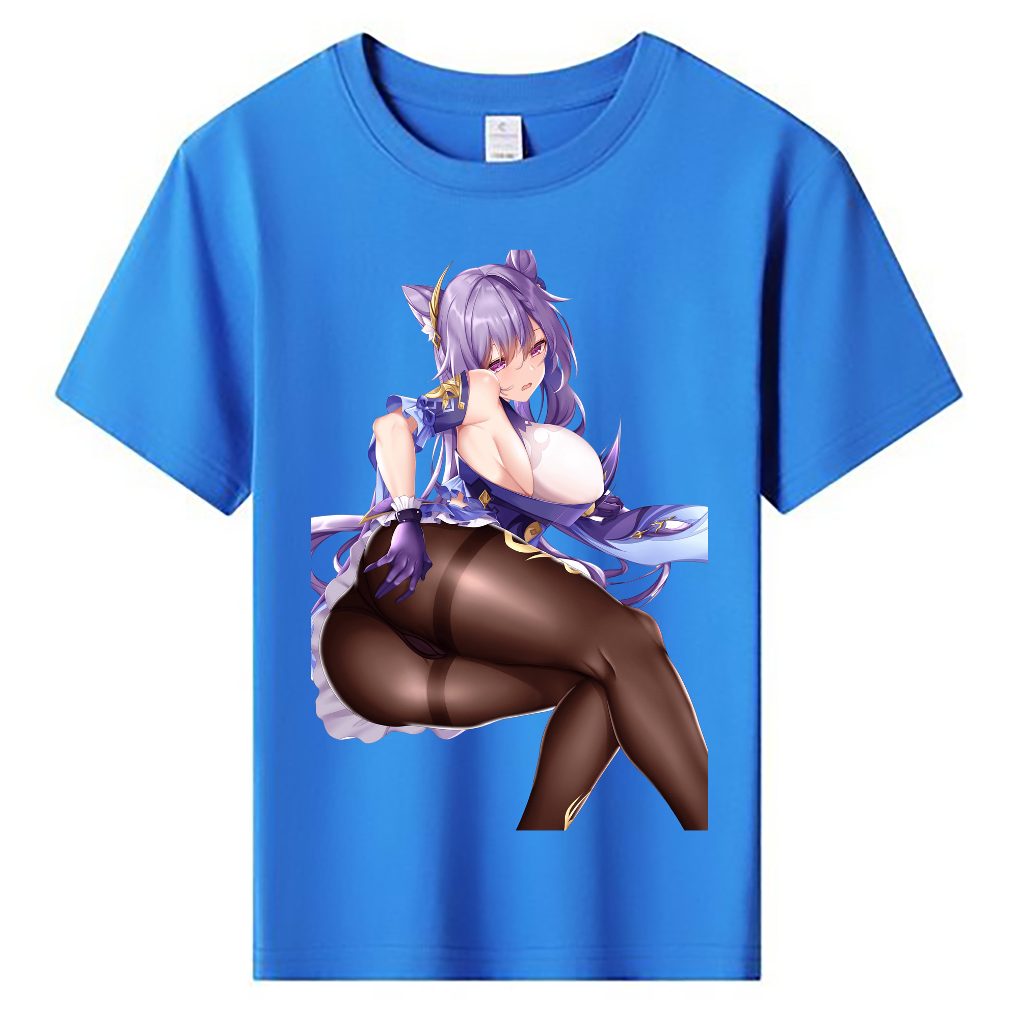 げんし神 刻晴 こくせい genshin Kokusei 綿100％キッズTシャツ（フロントプリント）